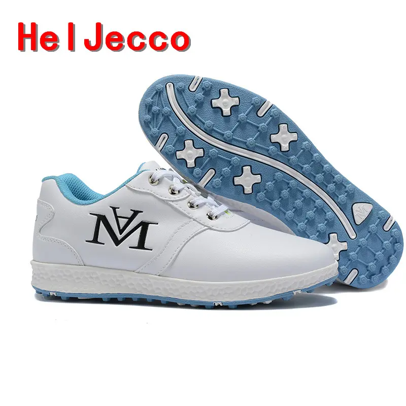 Waterproof women golf shoes outdoor training sneakers colorful professional golf shoes