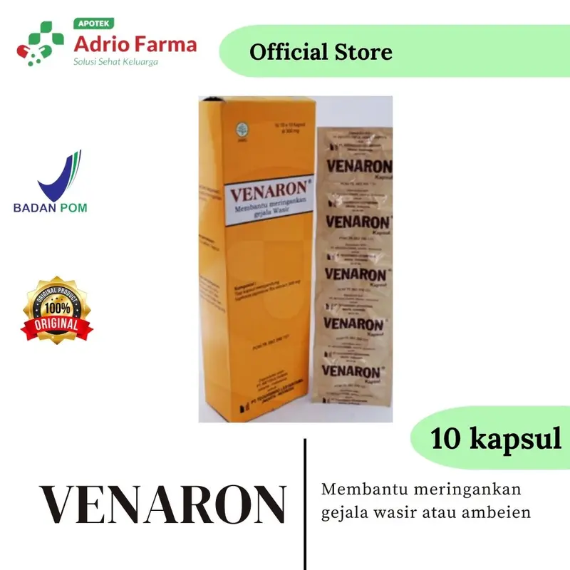 VENARON PENARON FENARON 1 STRIP ISI 10 KAPSUL - Shop | Tokopedia