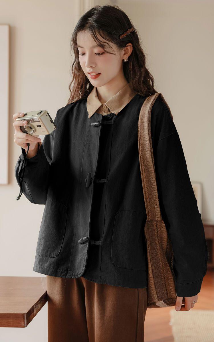 Product Introduction of Áo Sơ Mi Dài Tay Phong Cách Preppy Phong Cách Nhật Bản, Áo Sơ Mi Rộng Thường Ngày Bên Trong, Áo Bất Đối Xứng Hàng Mới Về Cho Mùa Xuân, Mùa Thu Và Mùa Đông Năm 2025 12