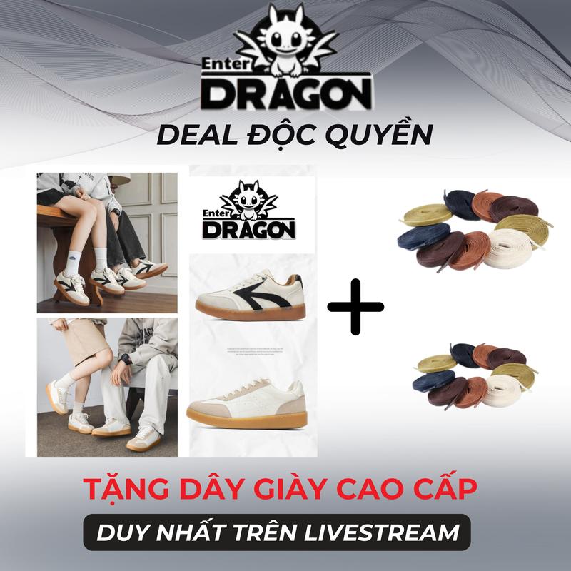   Enter Dragon X Huỳnh Anh  BST Dragon 3D  Combo Giày + dây giày  Giày sneaker thể thao nam nữ Enter Mid and Bot Dragon 2025 