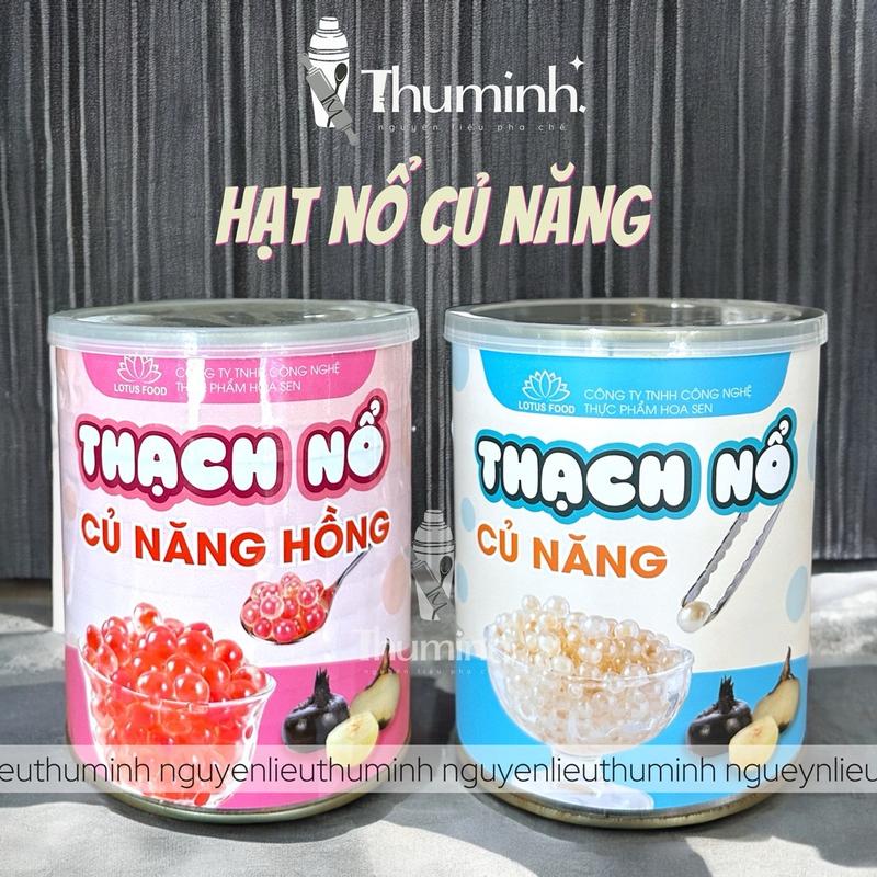 Thạch Nổ Củ Năng Trắng/ Hồng Lon 1Kg