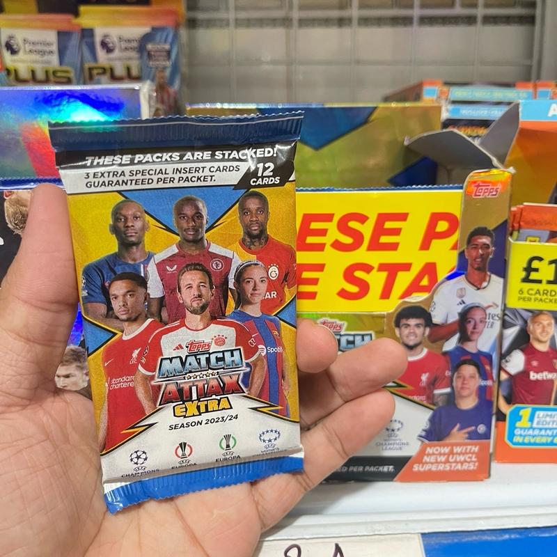 [ Pack Lẻ 3 Insert ] Match Attax Champions League EXTRA 2023/24 23/24 ( Pack 12 thẻ ) ( 3 insert )