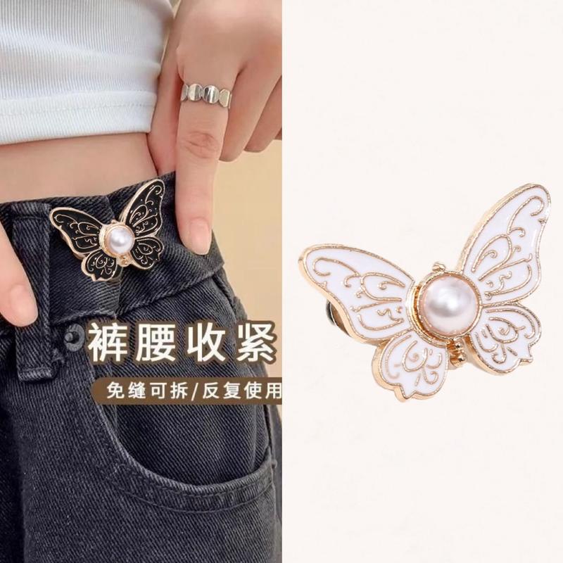 Product Introduction of Butterfly Waist Reducer Clip - Detachable Not-Sew Jeans Button, Adjustable Beltless Fastener for Waistline Resizing 8