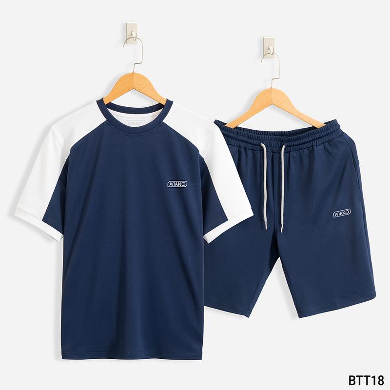 Bộ Quần Áo Mặc Nhà Thể Thao Nam Mùa Hè Phong Cách Cao Cấp AVIANO