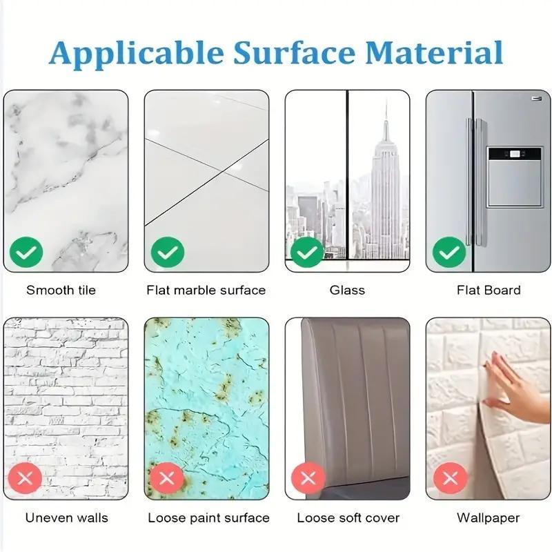Rectangle Acrylic Wall Sticker, 2pcs Self Adhesive Wall Mirror, Creative Wall Art Mirror Stickers, Wall Decor for Living Room Bathroom, Bedroom Accessories for Home Decoration 7
