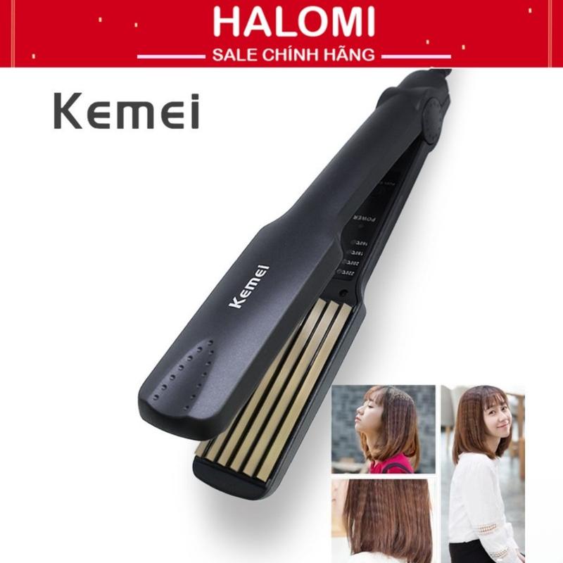  Máy dập xù tóc Kemei bản to chính hãng nóng siêu tốc điều chỉnh nhiều mức độ kèm hộp 