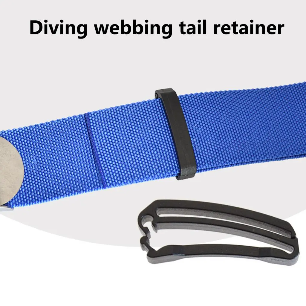 ilayersf- Backpack Clips Sturdy Black Backpack Clips BCD Buckles Webbing Tail Clips for Diving Fine Workmanship