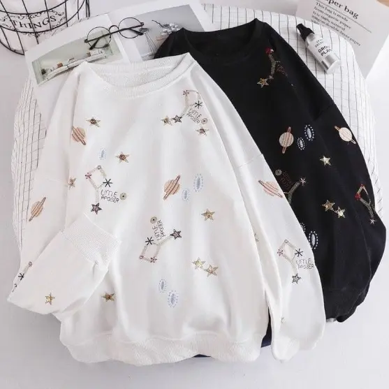 Sweater GALAXY Wanita dan Pria fleece bandung sweatshirt 0