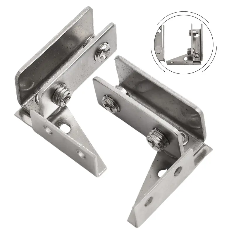 Bản Lề Cửa Kính, 2 Chiếc, Không Xốp, Cảm Ứng Từ Tính, Tủ Trưng Bày 0