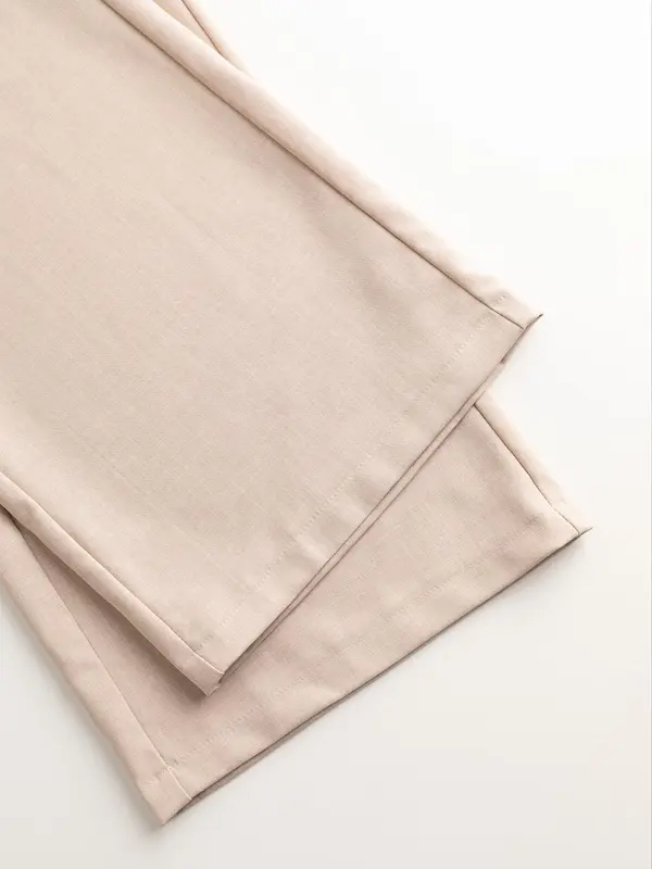 Women's Plain Pocket Button Straight Leg Cropped Pants, Elegant High Waist Wide Leg Trousers for Work Office Business, Ladies Bottoms for All Seasons 6