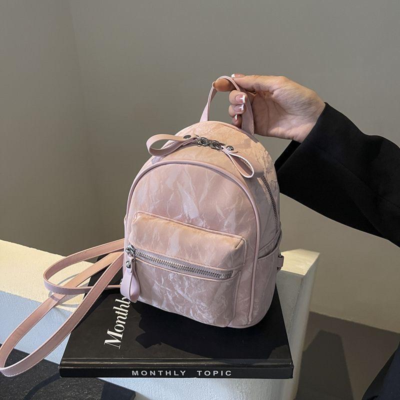 Balo Nữ Mini Da Nhung Mềm Đẹp Đeo Vai Đi Chơi Thời Trang Hàn Quốc Hot Trend Backpack 791