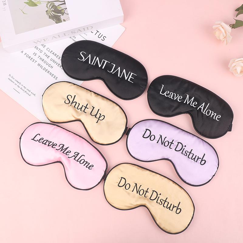 Funny Sleep Mask Silk Eye Mask Soft Blackout Blindfold with Adjustable Strap Sleeping Eye Cover Mask for Women Men Travel Nap Meditation