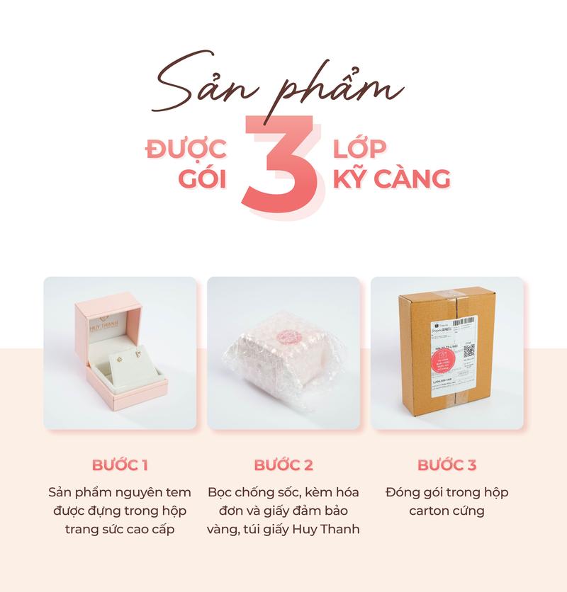 Product Introduction of HuyThanhJewelry MDMAMD687 Mặt Dây Chuyền Vàng 14K Phong Cách Hàn Quốc 4