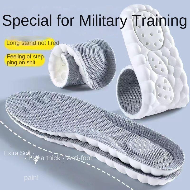 Product Introduction of Insole Thickened Feeling of Walking on Shit Soft Bottom Long Standing Not Tired Men and Women Deodorant and Breathable Sweat-Absorbent High Elastic 3