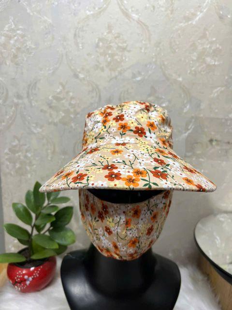 Product Introduction of Mẫu Mũ khẩu trang Hoạ tiết, vải mềm mát thấm hút mồ hôi, khẩu trang liền nón bảo vệ khuôn mặt khỏi tia cực tím. 6