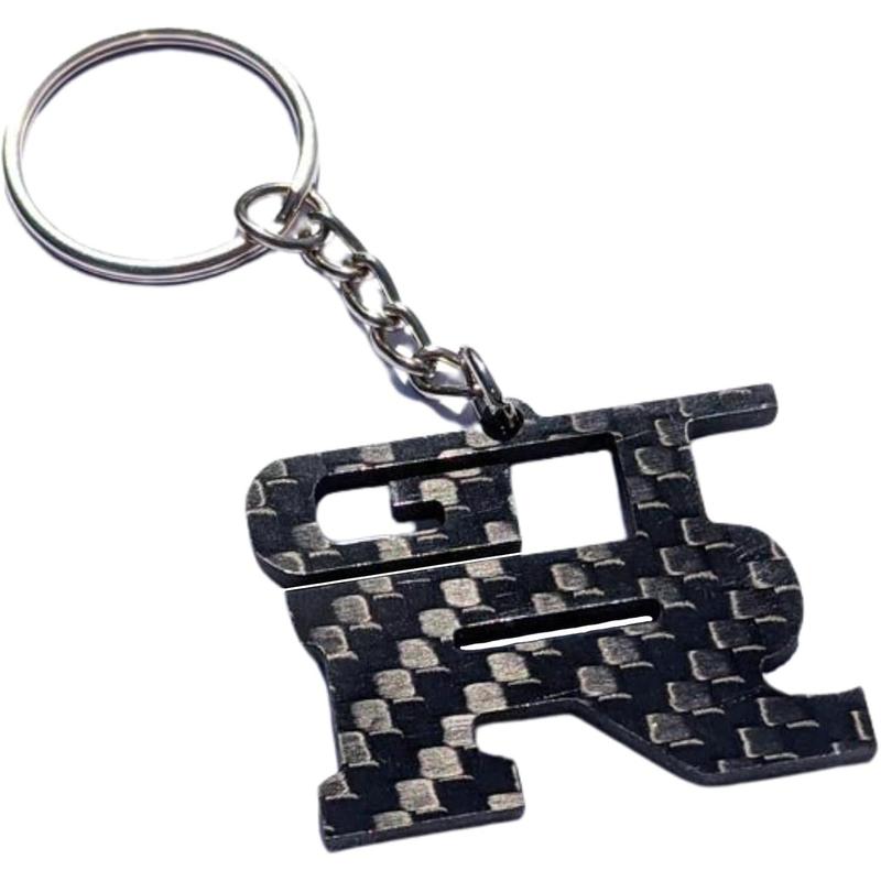 Real Carbon Fibre GTR keychain for Skyline R32, R33, R34, R35, key ...