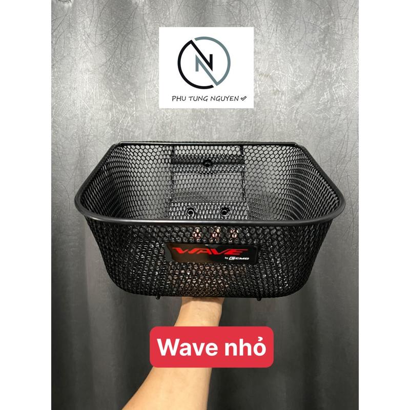  Rổ lưới gắn xe máy Wave NHỎ dưới hàng rẻ đẹp bền tặng kèm ốc gắn rổ . Phụ Kiện Phụ Tùng 
