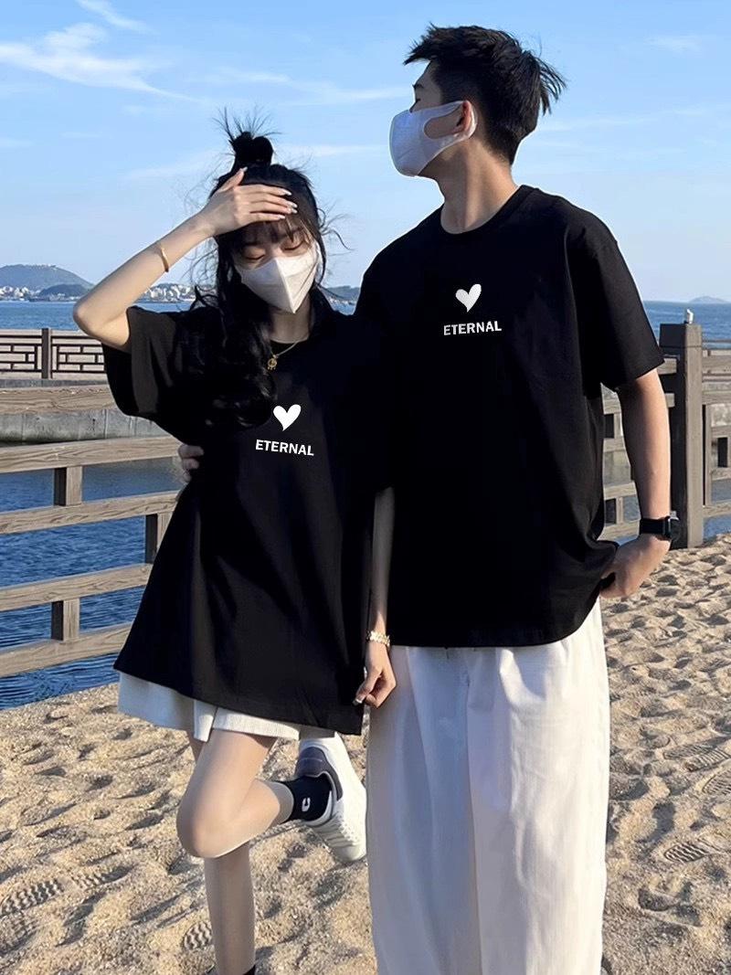 Product Introduction of [Giá 1 áo] Áo thun, Áo phông mặc đôi dáng UNISEX chữ ENTERNAL nam-nữ phong cách Hàn quốc  Cotton 11