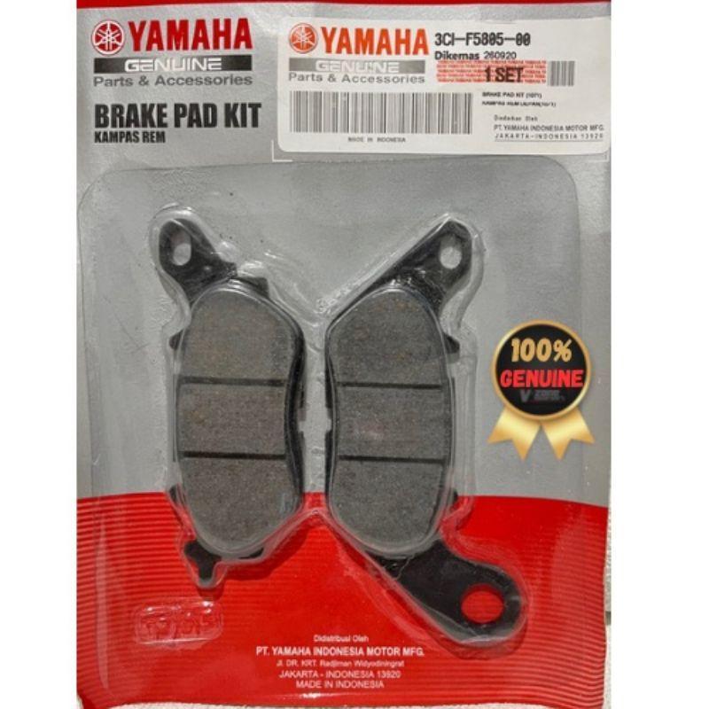 3C1 GENUINE YAMAHA BRAKE PAD for MIO SPORTY  / MIO SOUL / SNIPER135 / NMAX V1 V2 REAR 3