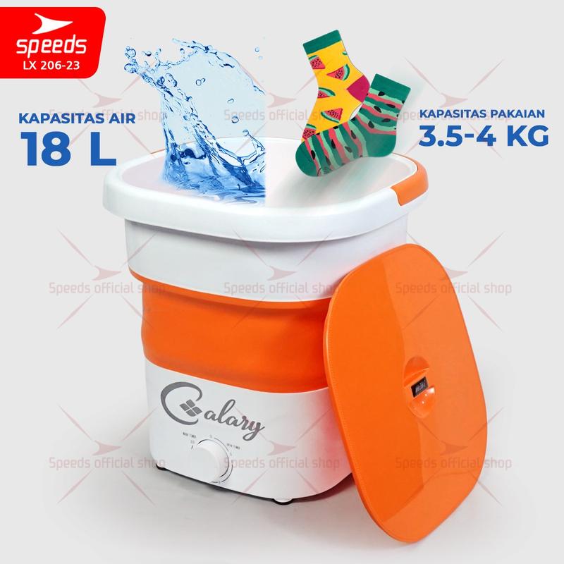 SPEEDS Mesin Cuci Portabel Mesin Pengering Air Kecil Mini Washing Machine Dinamo Mesin Pencuci Pakaian 206-23 3