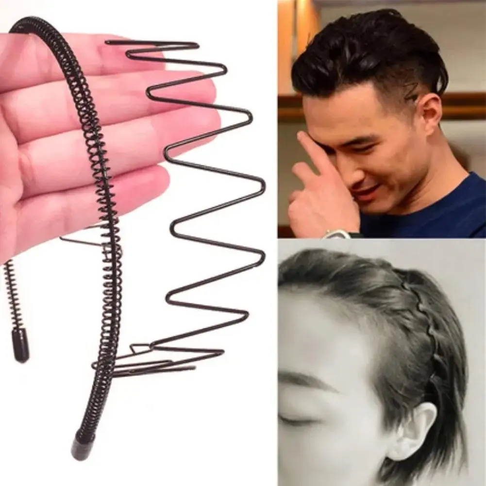 Men's And Women's Iron Hair Bands Headband Invisible Korean Hair Sports Back Hair V7H6 Headwear U9D5