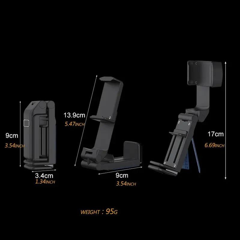 Portable Phone Holder, 360° Rotatable Phone Holder, Universal Hands-free Phone Mount for Travel, Phone Accessories for iPhone 16 15 14 13 12 & S24 1