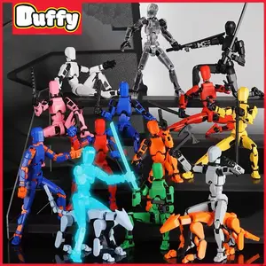 Duffy toys 【COD】Dummy 13 Action Figure / Mainan Transformasi Bergerak Multi-Sendi / Boneka Transformasi Boneka / Model Tubuh Manusia Cetak 3D / Joint Movable Action Figurines Lucky 13 / Dummy Bentuk Gerakan Sendi DIY/Boneka Robot