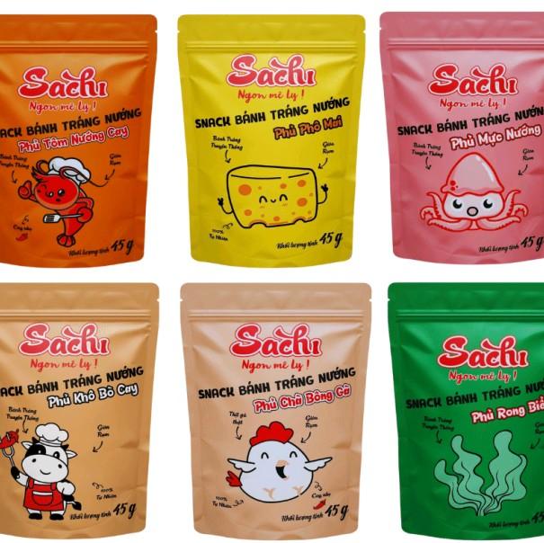 Bánh Tráng Nướng Sachi Mix Đủ Loại Các Vị (Combo 10 gói) 0