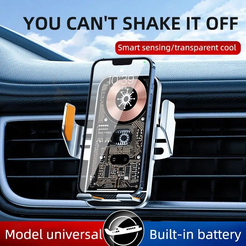 Majesun Car Phone Holder 15W Wireless Charger Mobile Phone Holder Intelligent Infrared Air Vent Clip for iPhone Samsung Xiaomi Universal Phụ Kiện