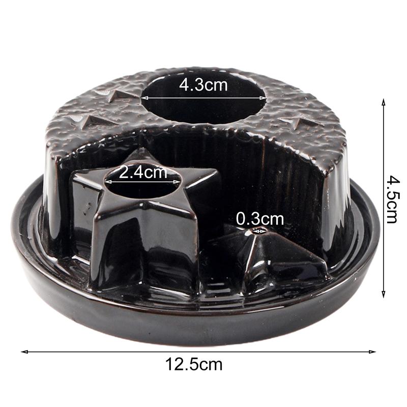 Product Introduction of Ceramic Sages Holder for Burning Incense And Candle Burner Holder Ash Catcher Tray Palo Santo Stick Holder Smudging Plate for Yoga Zen 0