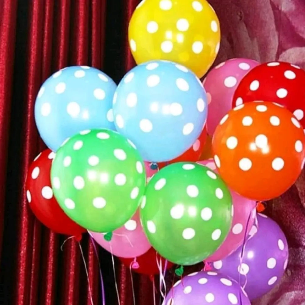 100 PCS BALON POLKADOT / BALON TOTOL / BALON BINTIK / BALON ULANG TAHUN