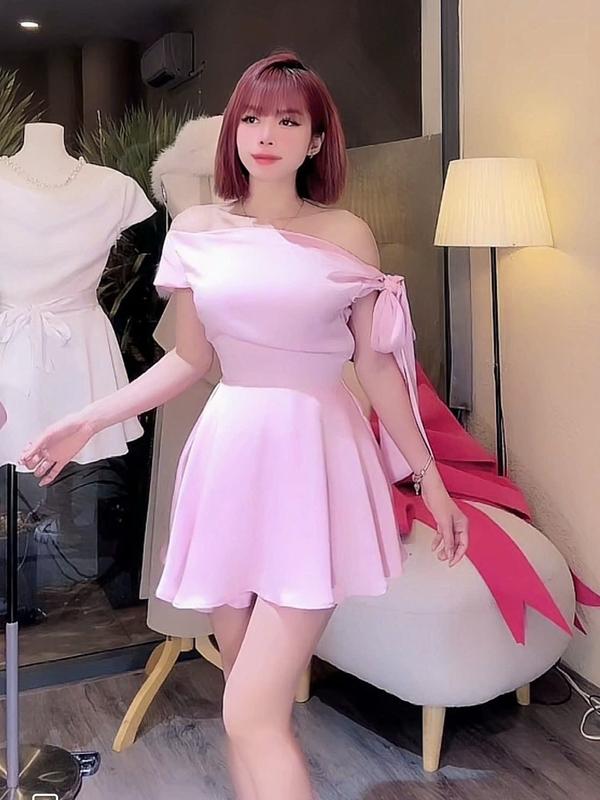 BERRY - Đầm lụa tô châu tay ngắn dáng ngắn, dáng váy xòe, hàng thiết kế 2 lớp, lên form siêu chuẩn (KÈM QUẦN KÈM DÂY ĐAI)  Dress Women 8