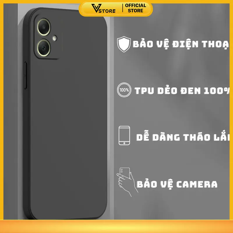 ốp lưng dành cho samsung a10 a11 a12 a13 a23 a24 a25 a31 a32 a33 a34 a35 a10s 4g 5g a05 a05s dẻo trong suốt silicon tpu chống sốc viền cạnh vuông bảo vệ đt Vstore ốp phôi 1