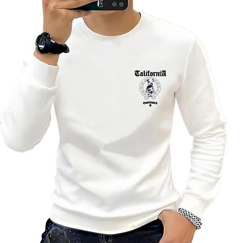 Product Introduction of Áo thun dài tay nam vải da cá tici phom áo suông Menswear Hoodie Top- Việt Nam Nhung Tim áo  nỉ 8