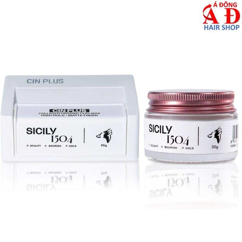  Sáp vuốt tóc Nam tạo kiểu cứng mờ CINPLUS CLAY WAX SICILY 1504 - Hũ 30 85g Chăm Sóc Tóc 