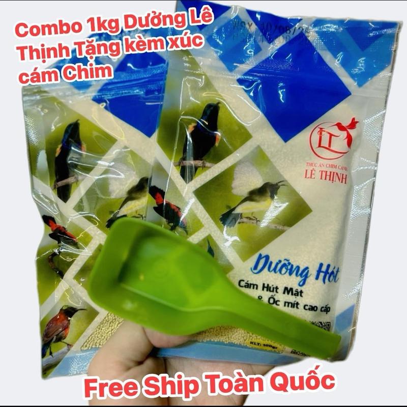  Combo 10 gói 1kg cám hút mật Lê Thịnh cao cấp kèm quà tặng bộtchimhútmật cám  chim 