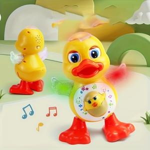 音楽と光で踊るインタラクティブアヒルのおもちゃ、3-6歳の子供のための教育用感覚玩具、クリスマスやハロウィンのプレゼントに最適