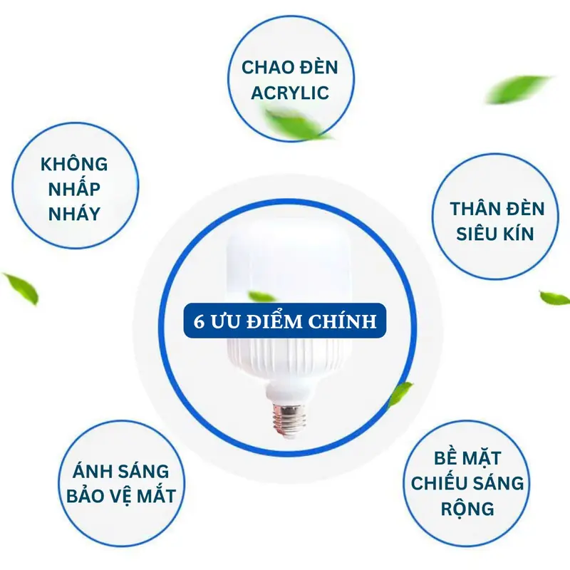 Combo 5 Bóng Đèn Led 30W Đui Xoáy E27 Ánh Sáng Trắng Tiết Kiệm Điện. Bảo Hành 30 Ngày 4