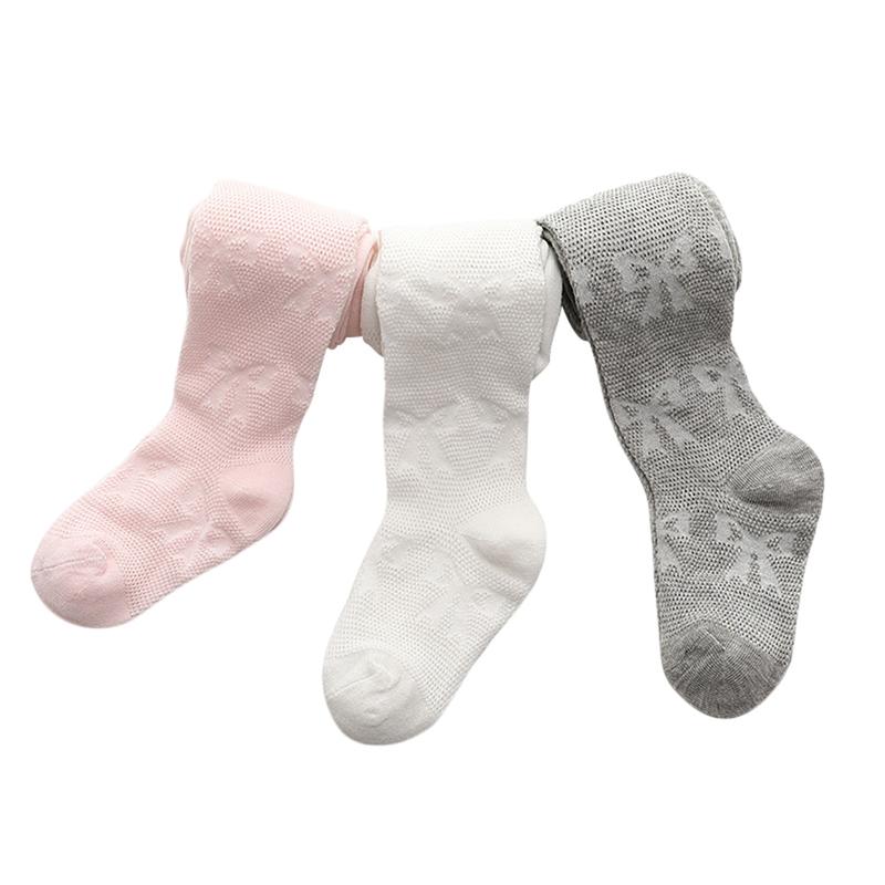 Quần Tất Trẻ Em Cho Bé Gái, 0, 6, 12, 24 Tháng, 2T, 4T, 6T, 8T, Lưới In Hình Nơ, Tất Lưới, Quần Legging Co Giãn Có Chân 0