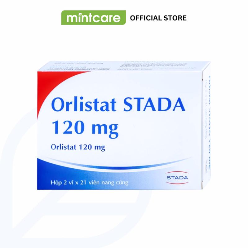 Viên Uống Orlistat STADA 120mg Hỗ Trợ Sức Khoẻ Hộp 42 Viên Nang