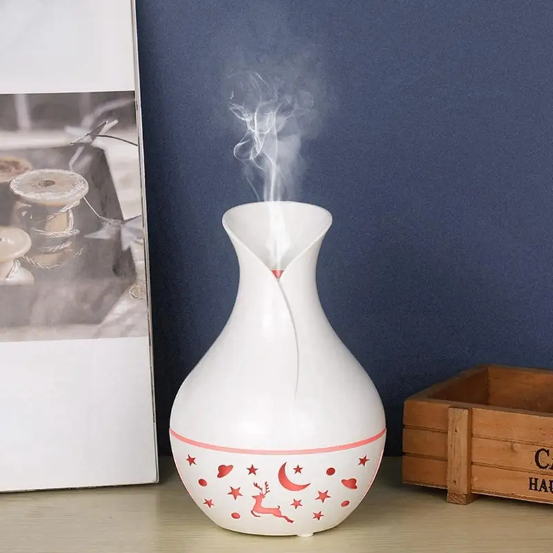 Creative Vase Shaped Humidifier, USB Powered Aroma Diffuser, Mist Maker for Office, Bedroom, Living Room, Home Decor 6
