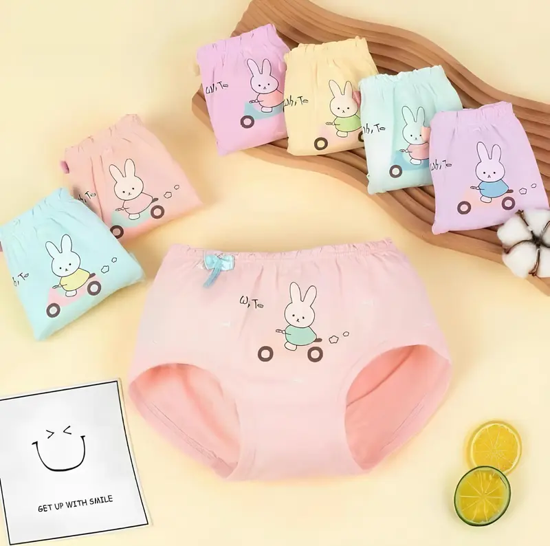 Sét 5 Quần Lót Cotton Bé Gái Dạng Chéo - THỦY BIKINI 0