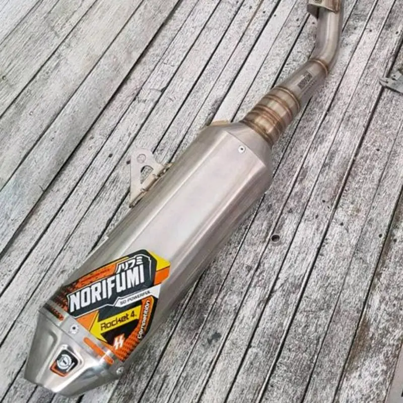 Knalpot norifumi rocket 4 competisi fullsystem klx 150 bfse s l g crf 150L d-tracker suara gahar siap trabas mesin motor Motorcycle Pick Motorcycle Pick 4