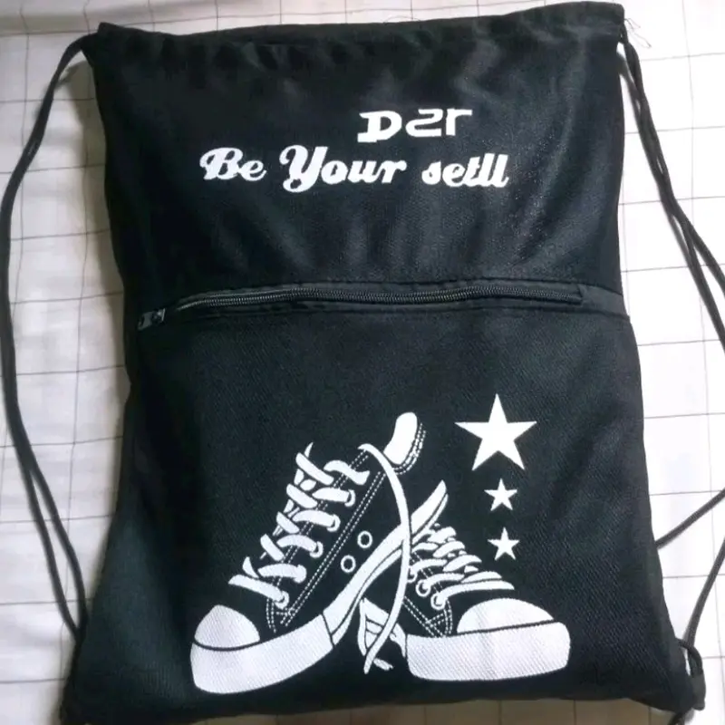 Tas Sepatu Futsal String Bag Tas Ransel Olahraga Tas Serut Gambar Sepatu Gymsack 5
