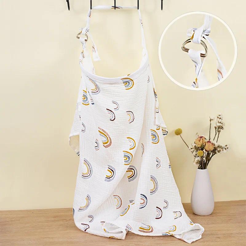 Product Introduction of Baby cotton blanket breast-feeding mother breast-feeding anti-exposure breast-feeding towel 13