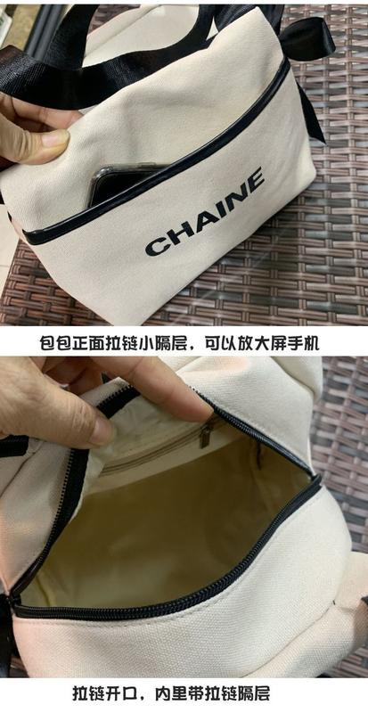 Product Introduction of [Smiggle lunch bag]Simple Solid Color Lunch Box Bag Lunch Bag Work Hand Cloth Suitcase Handbag Classic Style Cosmetics Storage Bag Small Lunch Bag 7