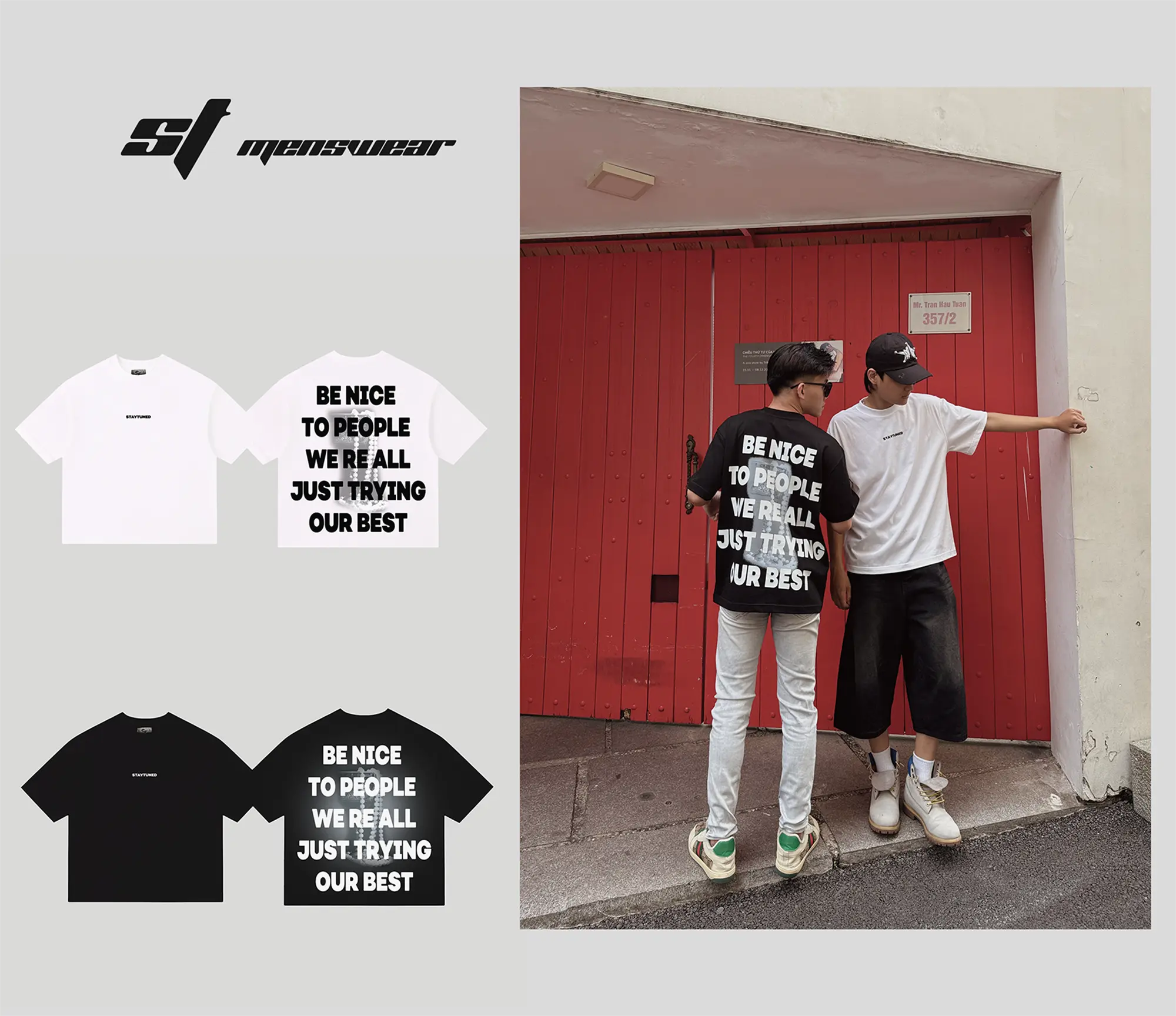 ÁO THUN FORM BASIC OVER SIZE COTTON 2C 270GSM//STMENSWEAR