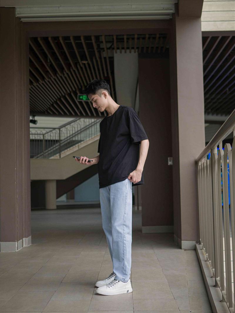 Product Introduction of Quần bò ống suông chất jean nam dáng baggy màu xanh đen xám phom rộng Menswear Denim Pants Có Túi Ong 6