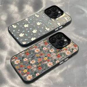 Puppy Flower CASE Untuk Samsung A16 A06 A07 A17 A15 A26 A34 A35 A36 A56 A54 A55 A14 A05S A24 A25 A05 5G CASING COVER HP PONSEL HARDCASE ANTI CRACK SHOCK Hologram