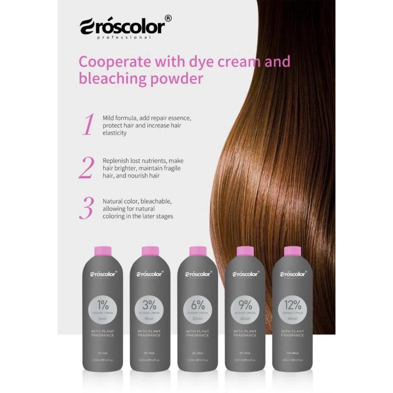 Oxi trợ nhuộm tóc Eróscolor 1000ml Healthy and natural